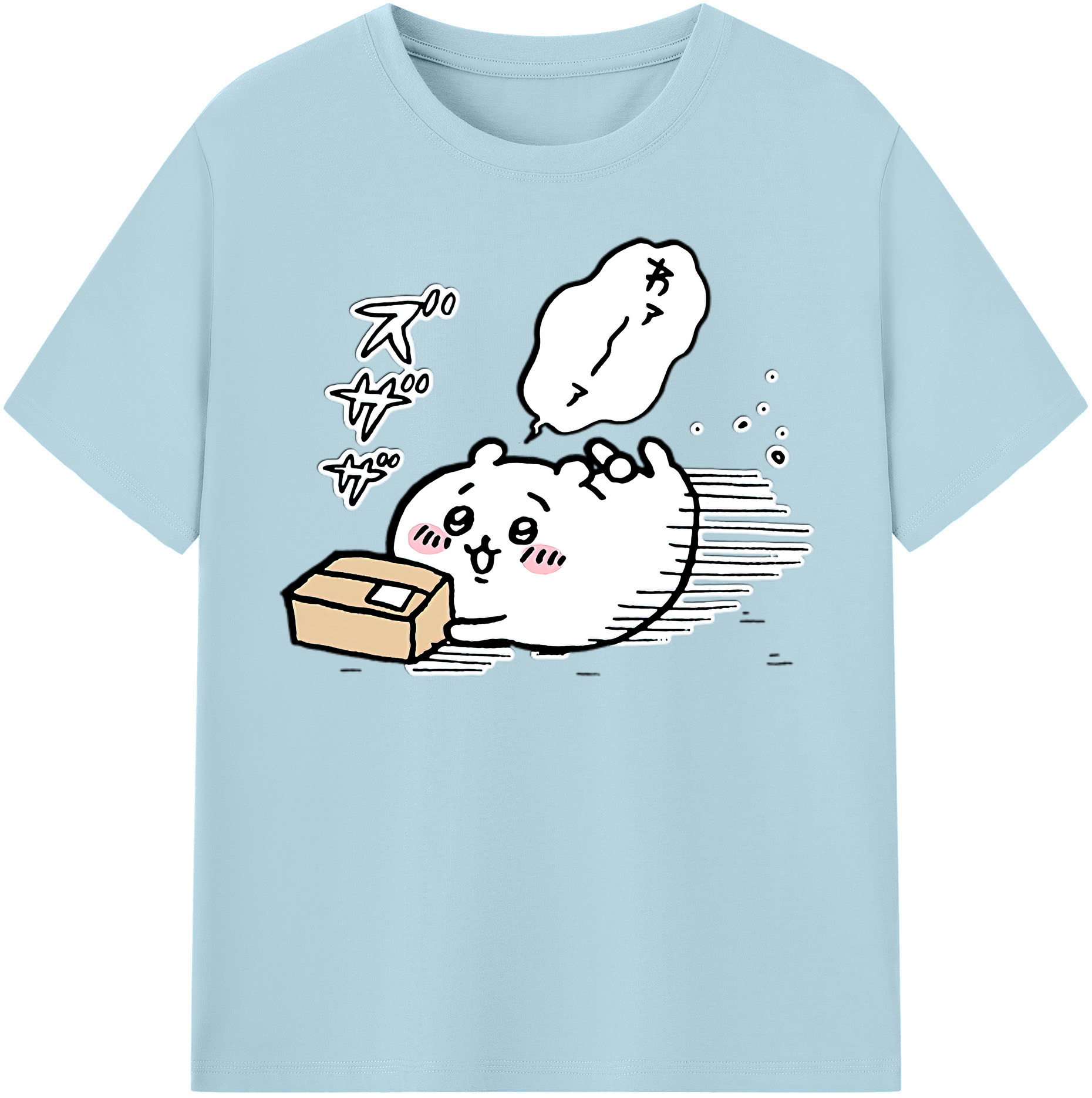 （画像用） ちいかわ ちいかわ Chii-kawa chiikawa 綿100％半袖Tシャツ（フロントプリント）